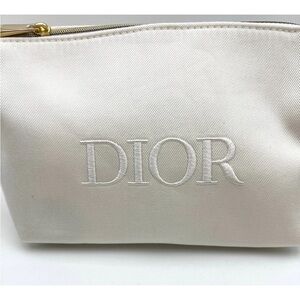 Dior White Cosmetic Bag